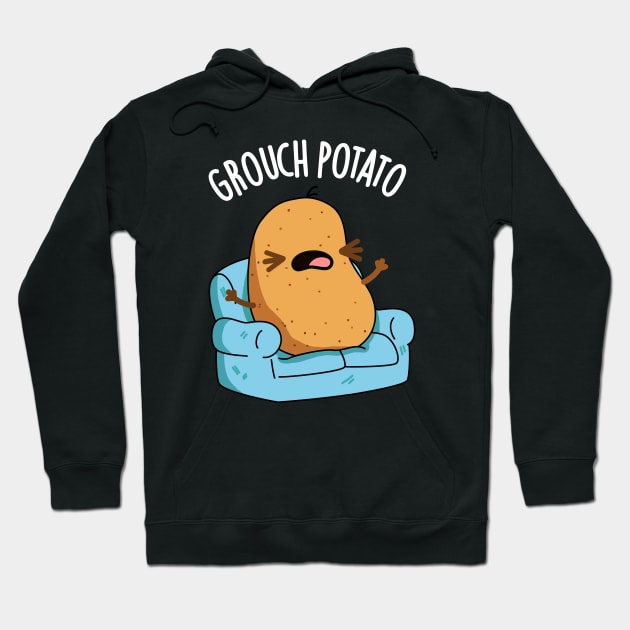 Grouch Potato Funny Veggie Puns Hoodie by punnybone